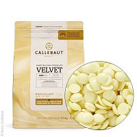 Шоколад Каллебаут Callebaut Белый Velvet 32%, упаковка 2,5кг.