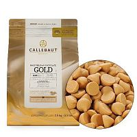 Шоколад Каллебаут Callebaut Белый с карамелью 30,4%, 2,5кг.